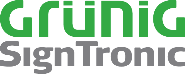 Kundenlogo Grünig Interscreen Sign Tronic