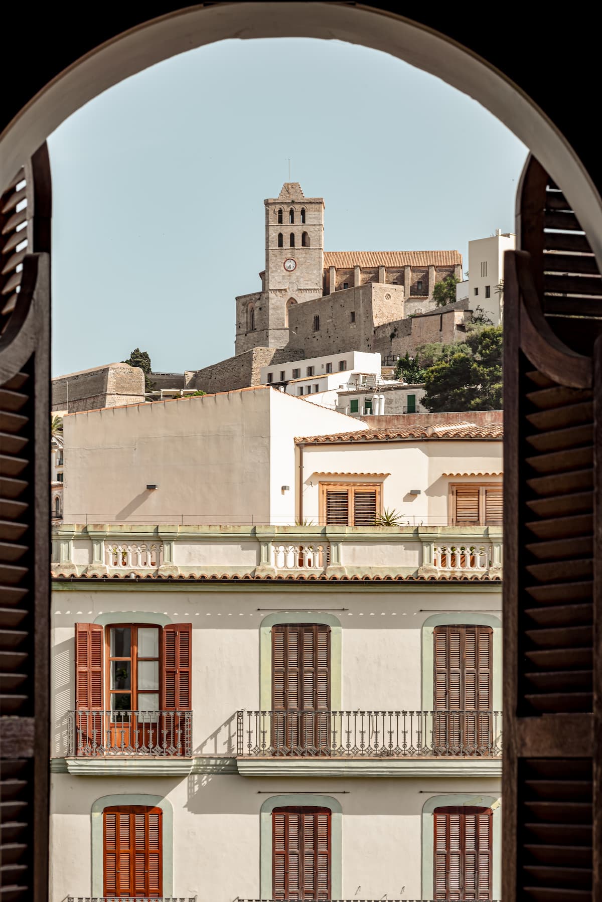 Beautiful view of Ibiza Old Town