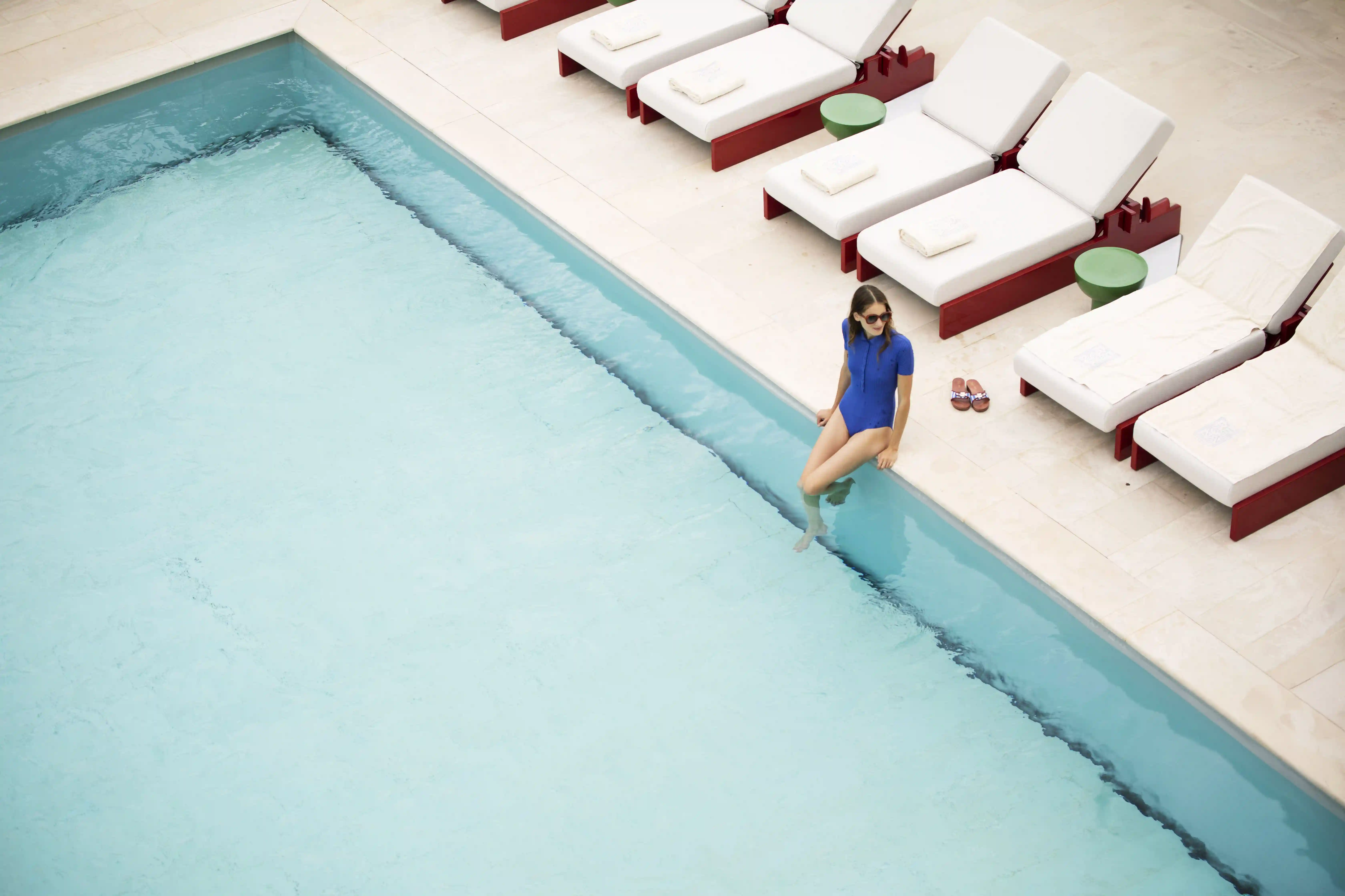piscine de l'hôtel à Biarritz