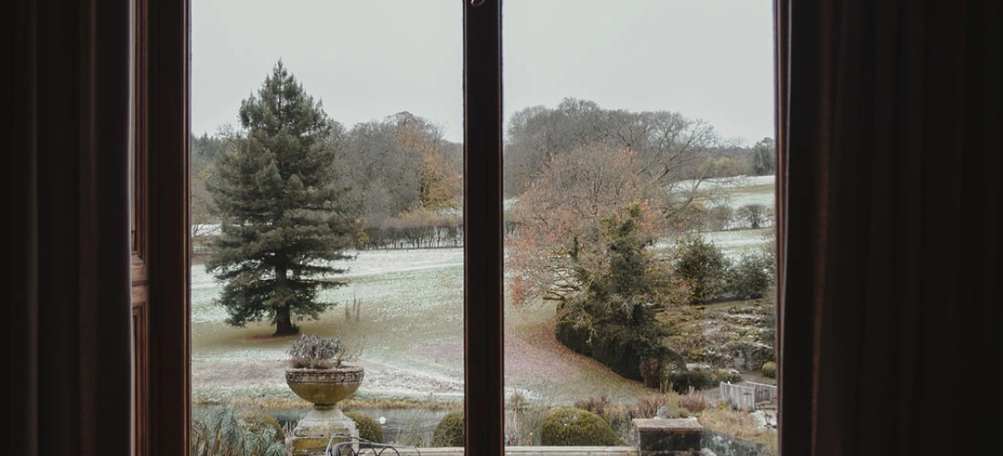 View of the English countryside at Cowley Manor