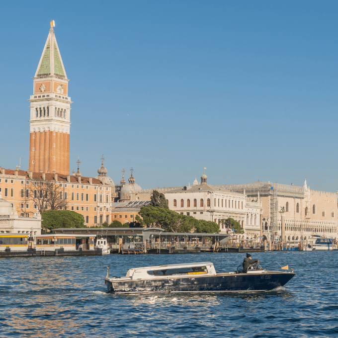 Historic district view in Venice with waterways and traditional Venetian façades, perfect for a 2026 Venice accommodation guide.