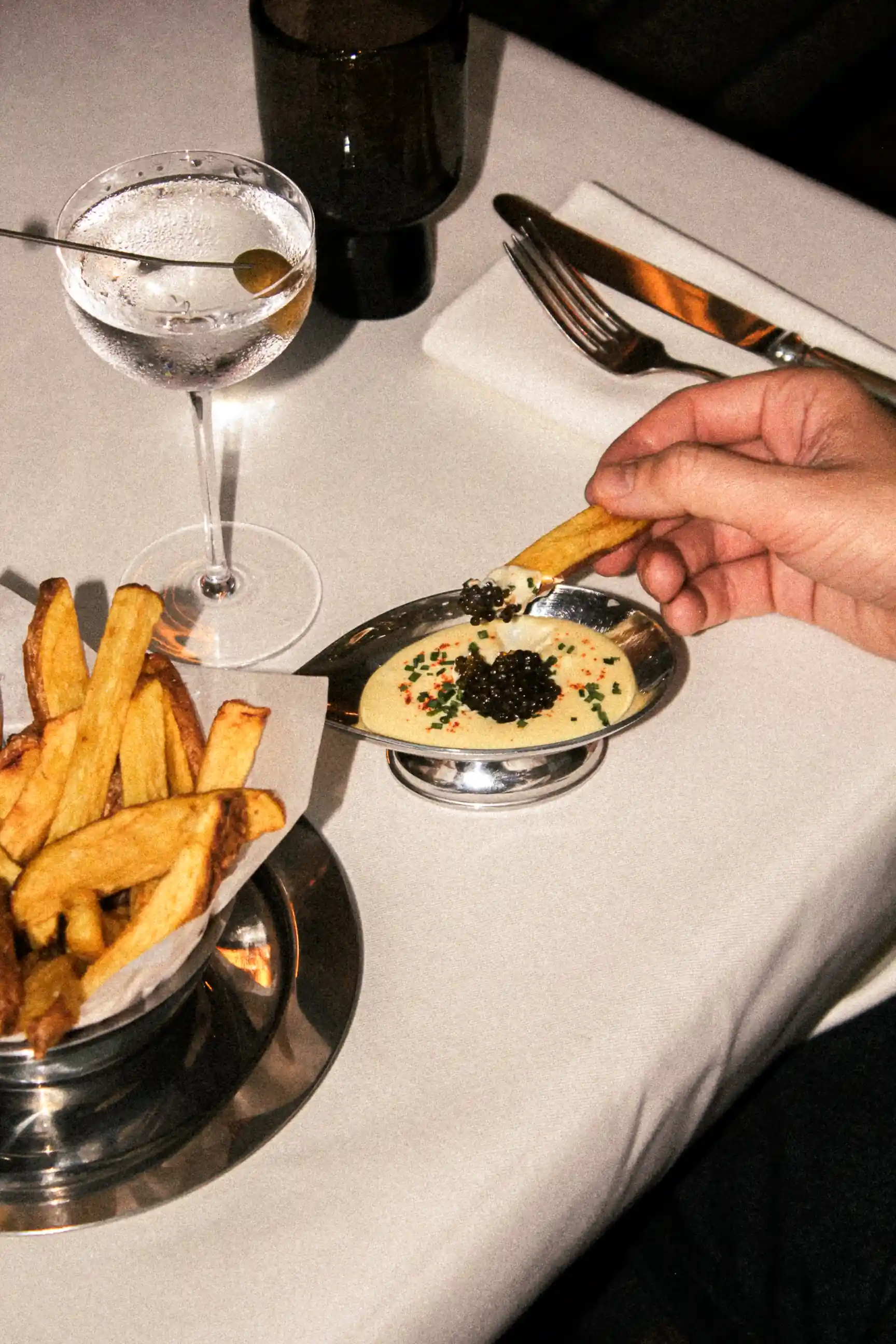 Eyes on the fries at Temple & Chapon