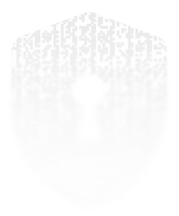 Transparent shield icon with a central keyhole symbolizing security and data protection.