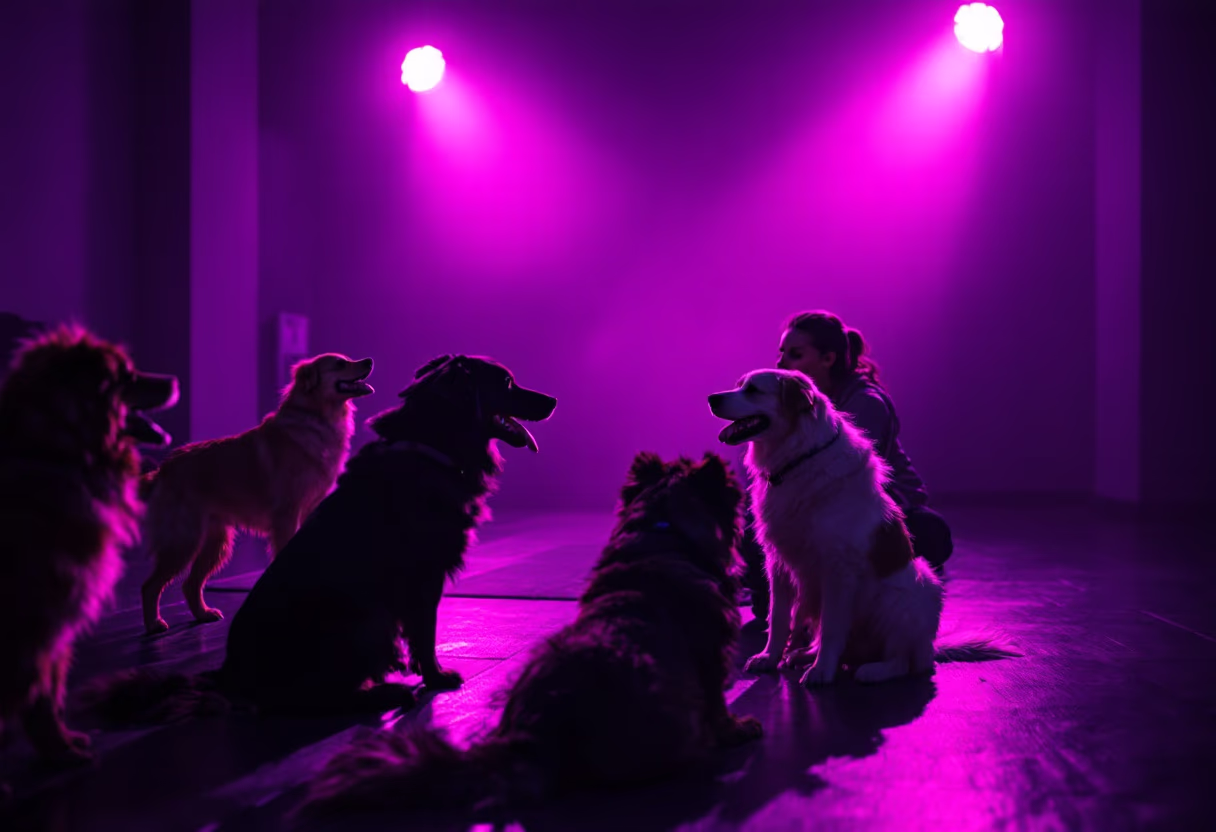 image of a pet training class