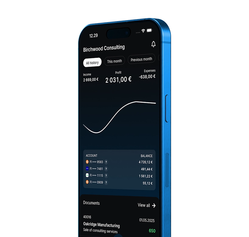 NoCFO mobile app image