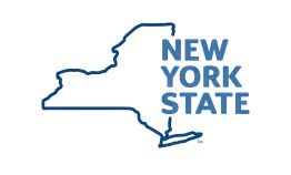 Outline of New York State with the text 'New York State' inside.