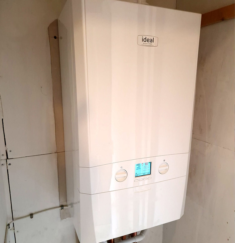 Ideal boiler installed
