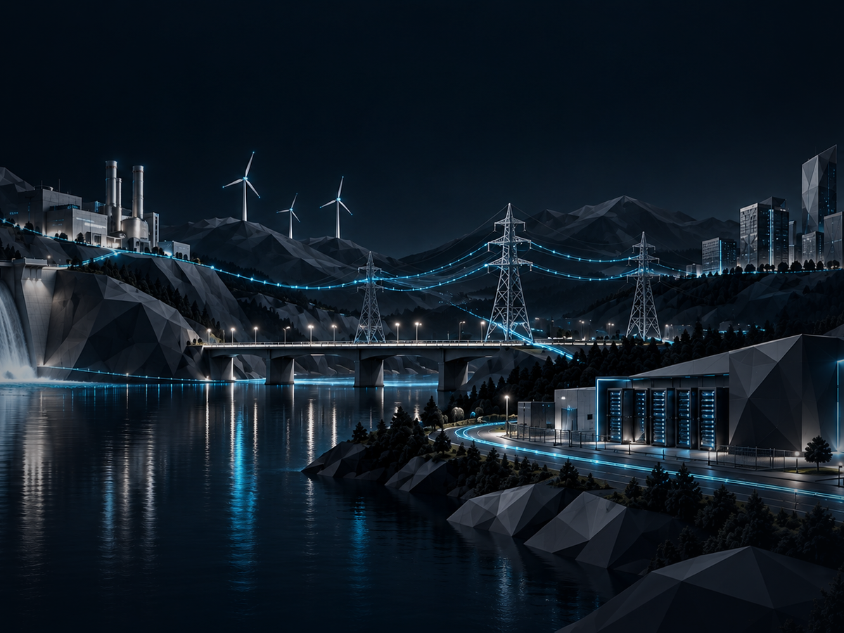 Connected energy, telecommunications, and data-center infrastructure