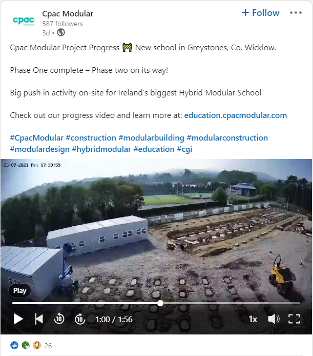 cpac modular project progress