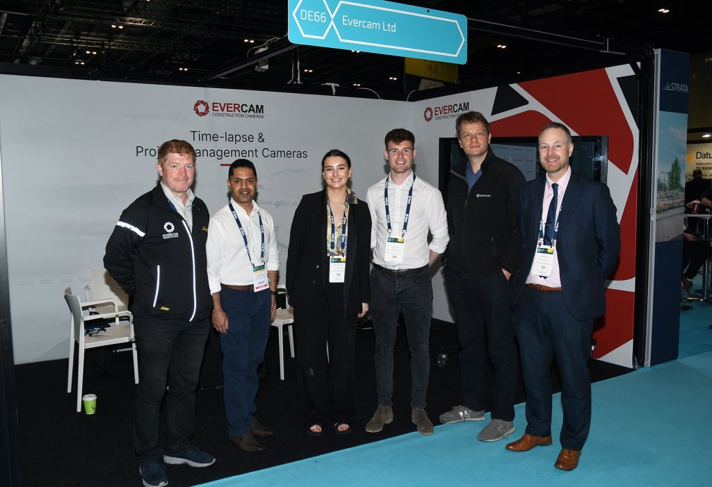 Evercam Digital Construction Week Team at ExCeL London