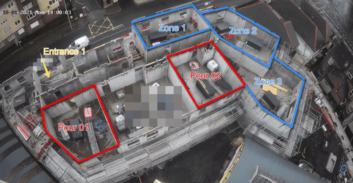 For safety: image of construction site