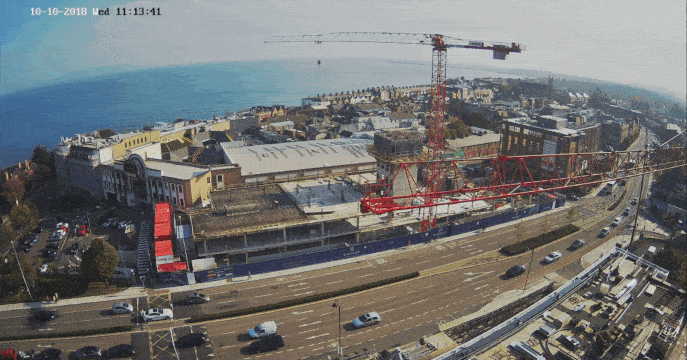 Live view on Evercam Site Logistics