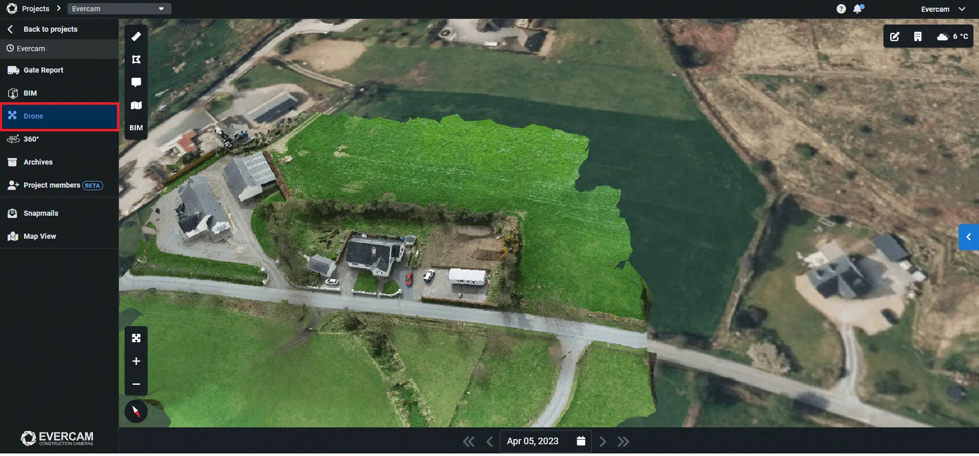 Drone view by Evercam