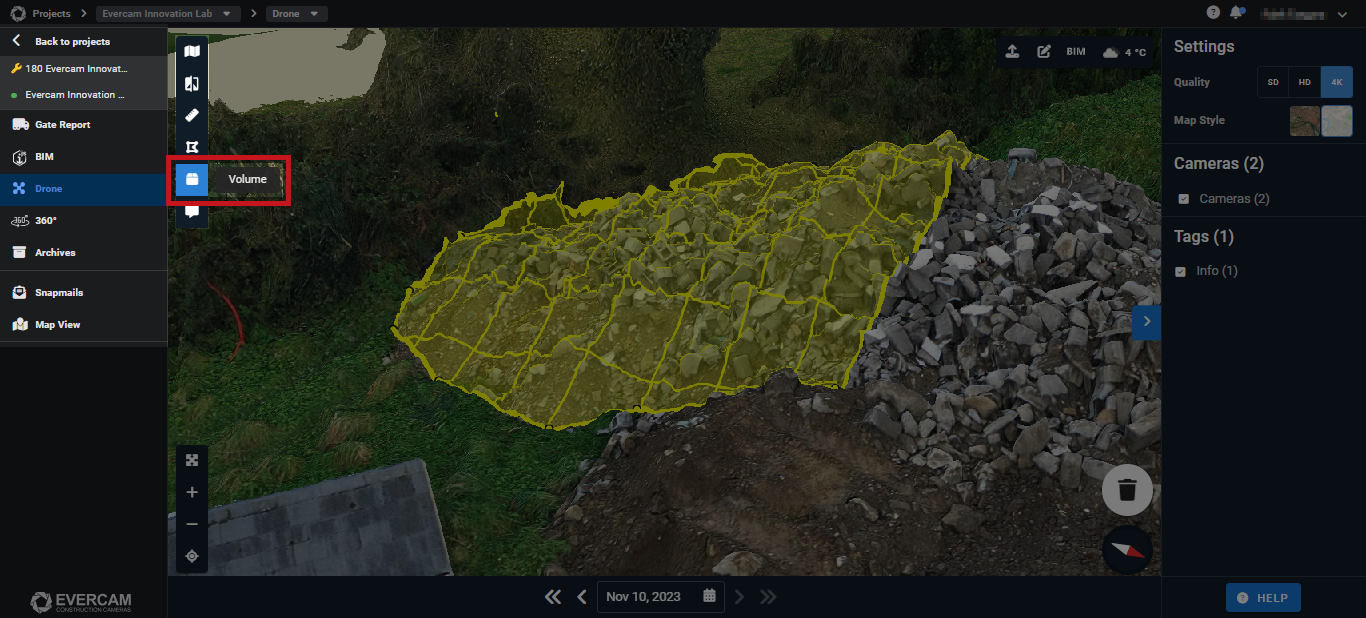 Volumetric Estimating Tool