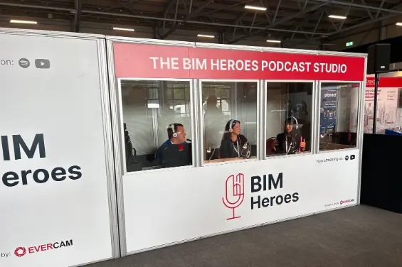 Evercam BIM-Heroes-podcast-studio-booth