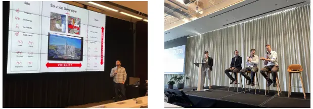 Evercam team in different events in the USA