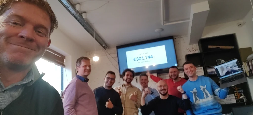 Halim with Evercam Construction Cameras colleagues in Dublin