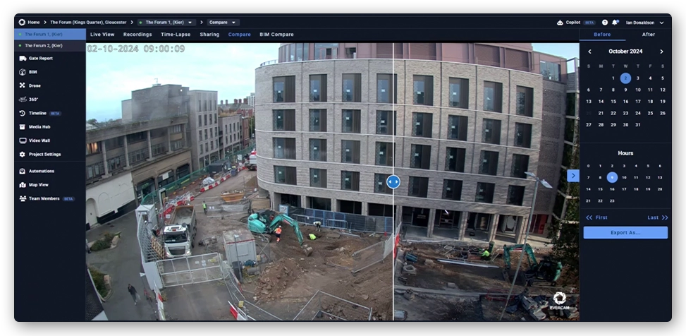 Compare Tool Evercam Webinar