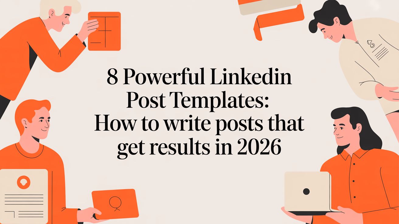 8 Powerful LinkedIn Post Templates: How to Write Posts That Get Results in 2026