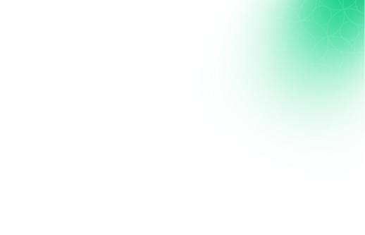 Green gradient with a pattern of overlapping light green circles on the top right corner, fading to black background.