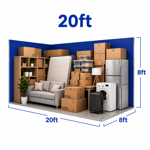 Roma storage container size