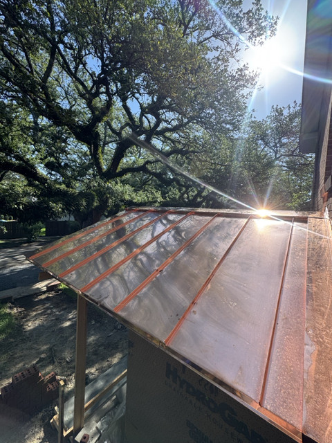 Copper Standing Seam