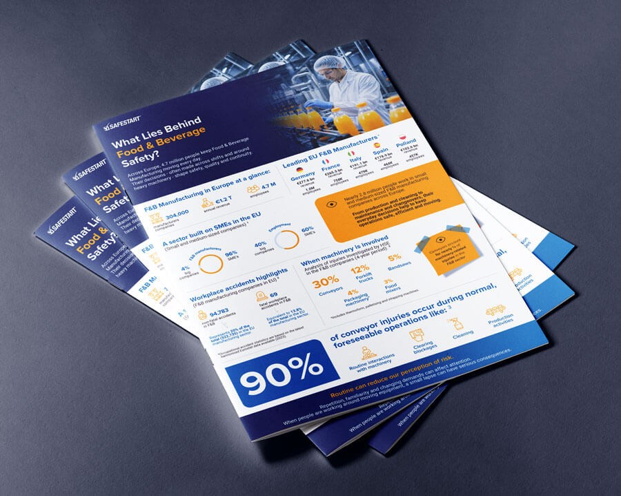 Free Food and Beverage Manufacturing Safety Infographic