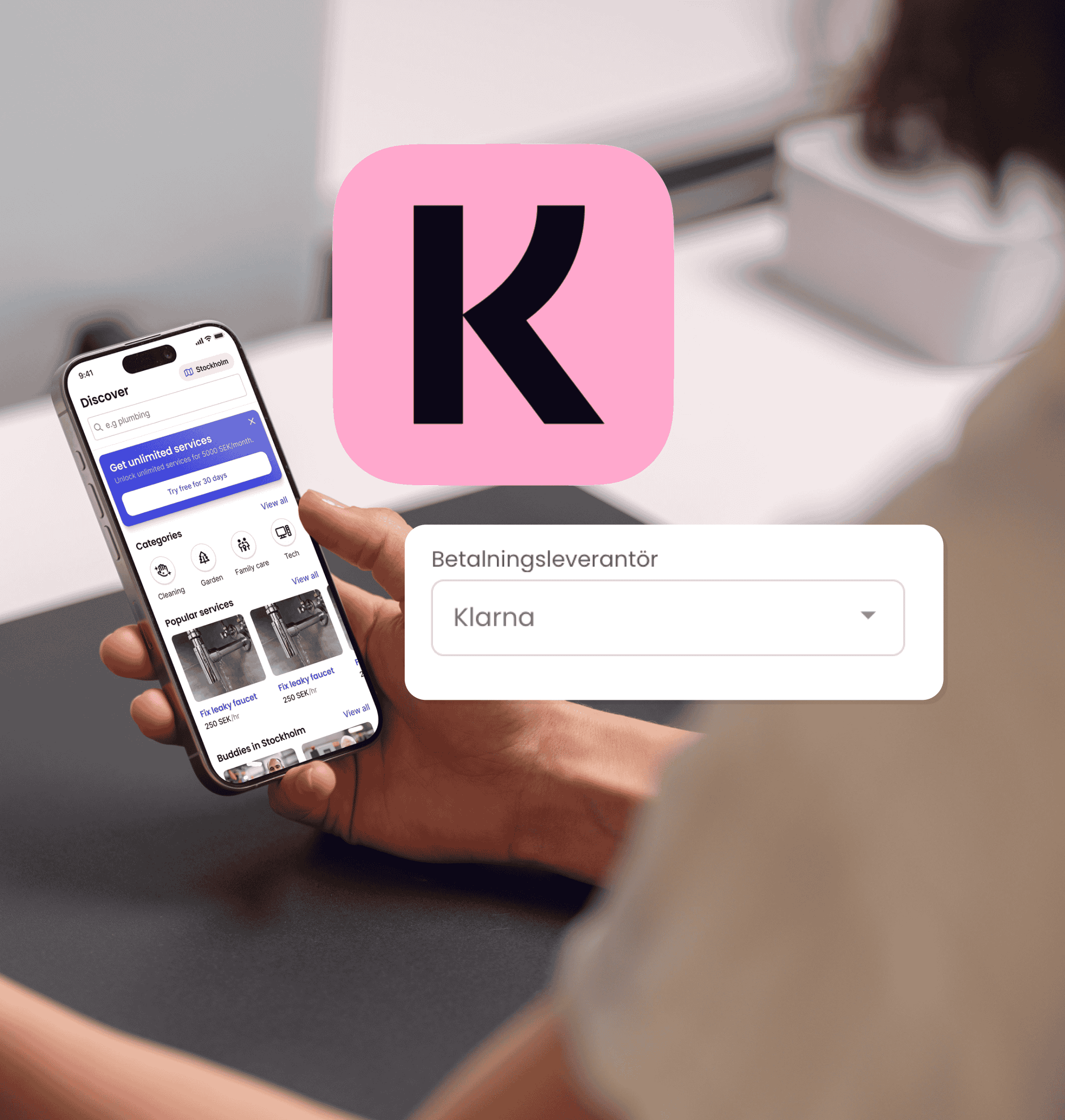 image of customer service representative (for a web design agency)