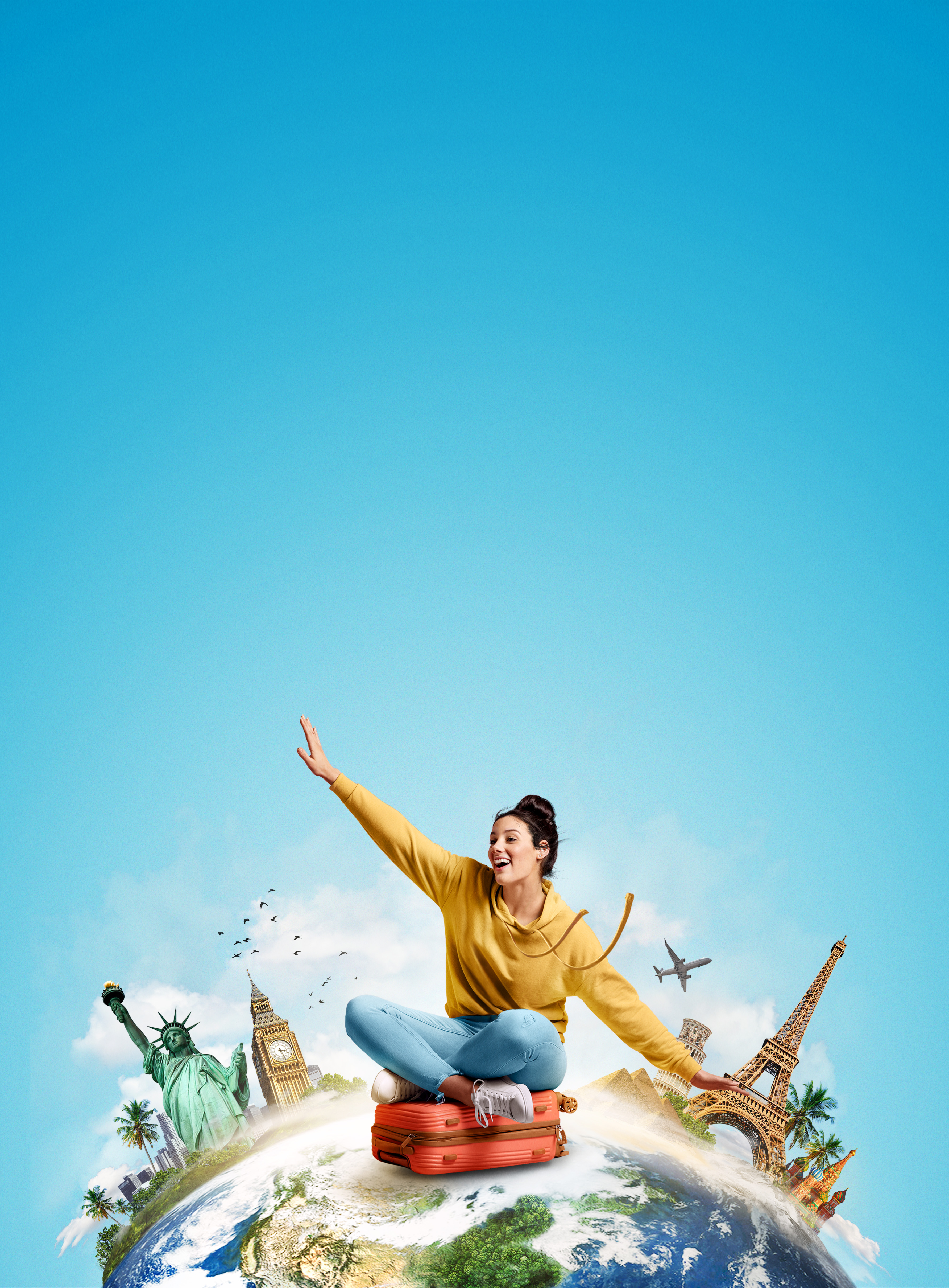 [background image] image of aerial view over popular travel destination 3