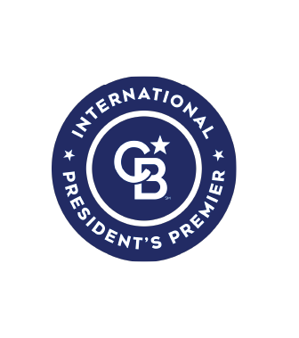 International President's Premier badge with CB logo and a star in the center.