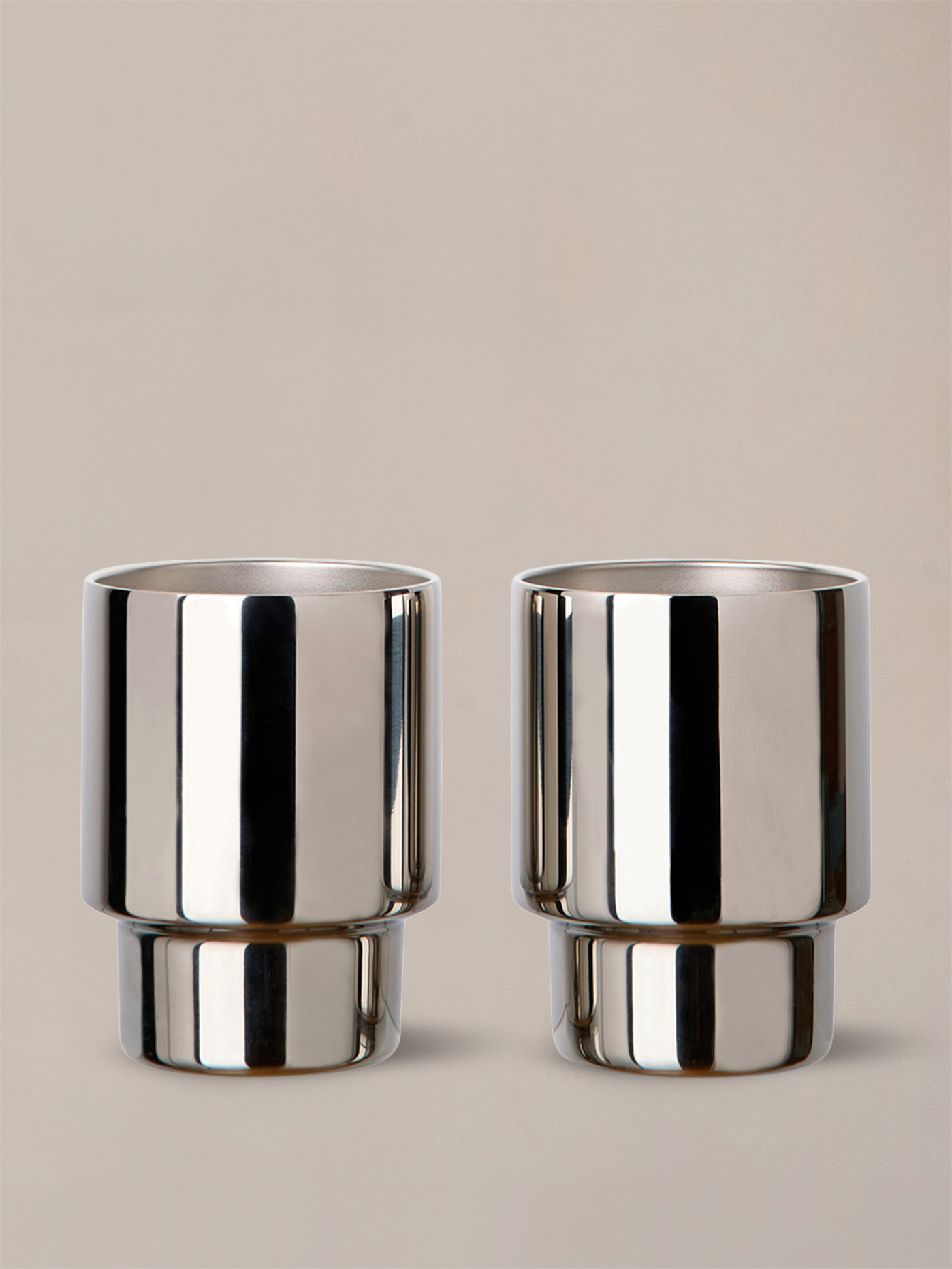 A set of compact, stackable tumblers designed for everyday moments.