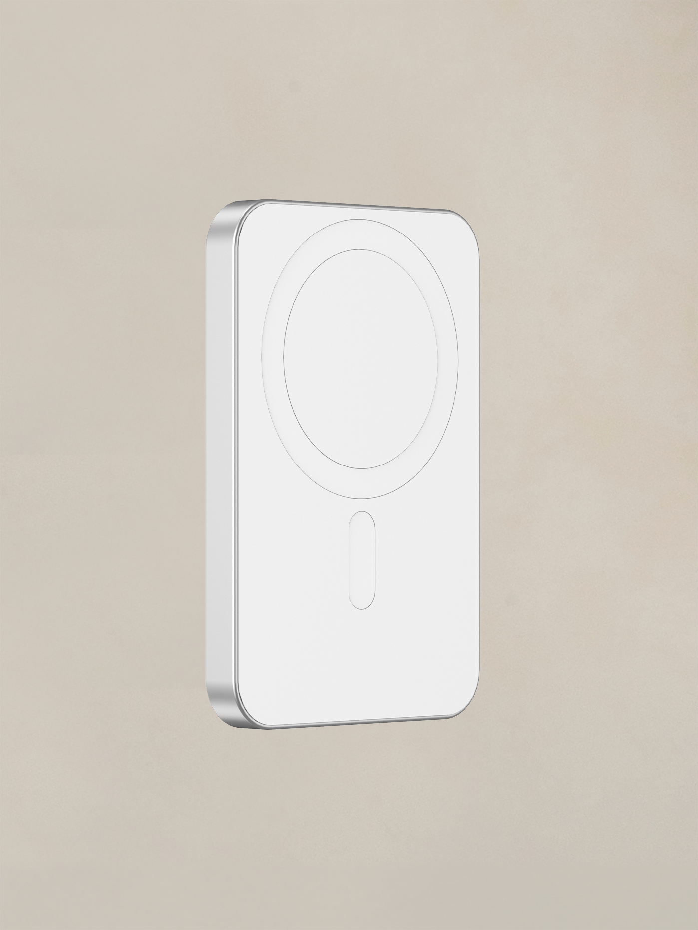 Sustainable magnetic wireless power bank for fast, seamless charging on iPhone 12+ and next-gen Android devices.