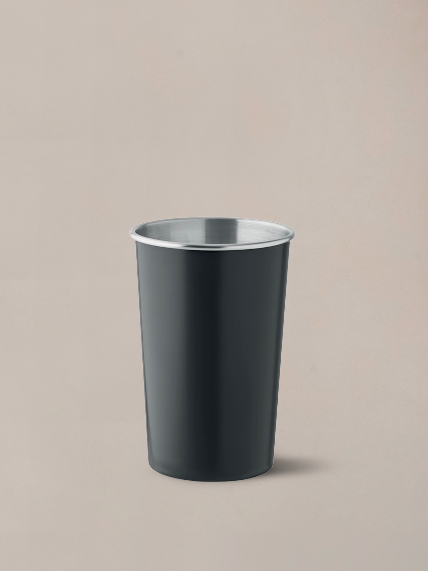 A durable and eco-friendly alternative to single-use cups, made from recycled stainless steel.