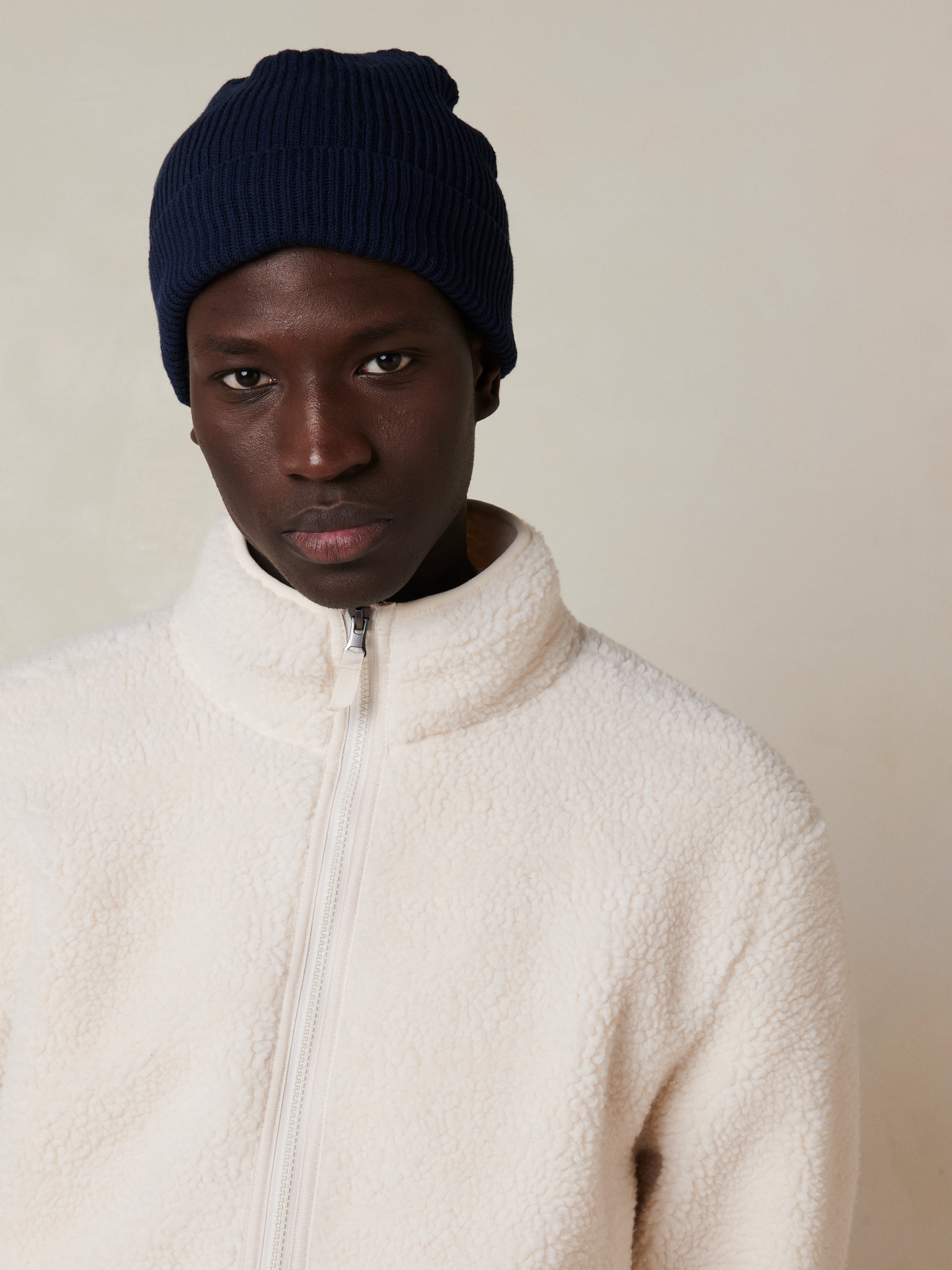 A contemporary update to the classic fisherman beanie, with a comfortable, easy fit.