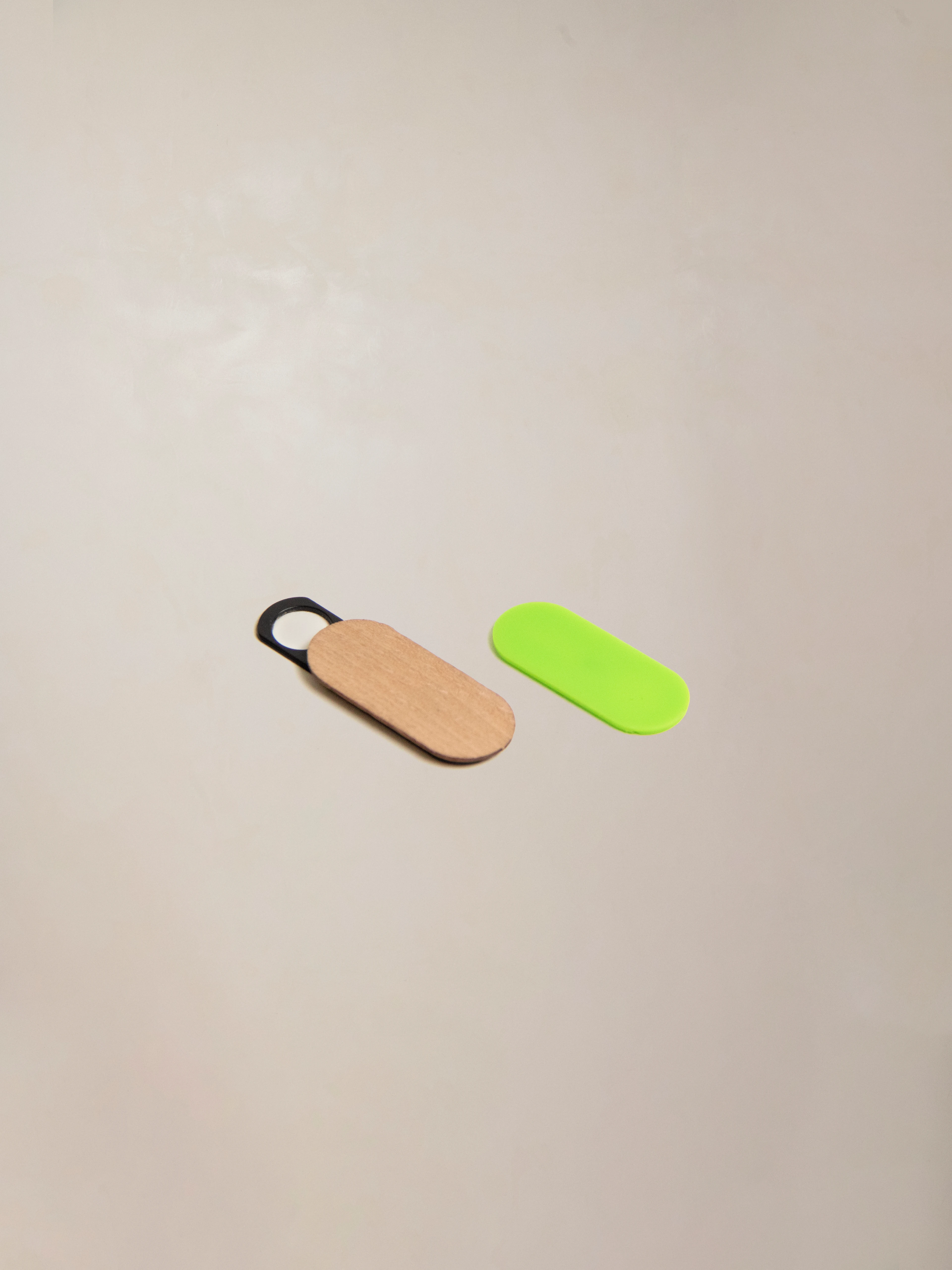 A compact webcam cover with a sliding closure, designed to protect your everyday privacy in style.