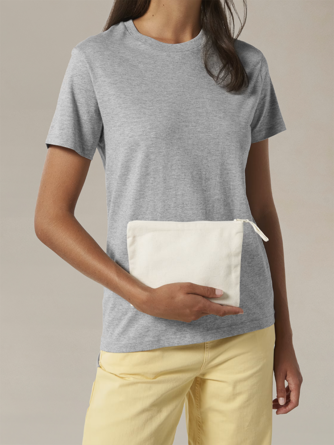 A durable canvas pencil case with a clean, minimalist design made for everyday use.