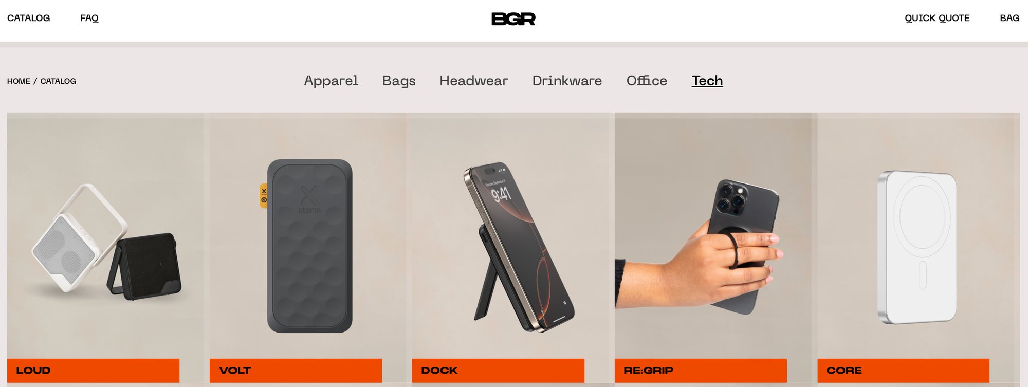 Banger tech catalog