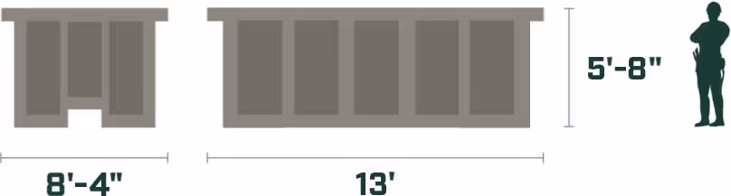 15 Yard Dumpster Size