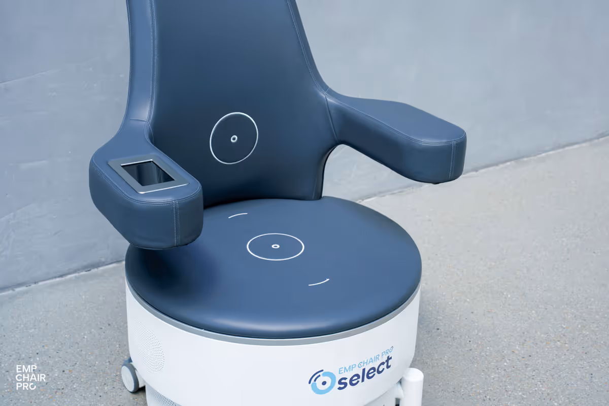 Beckenbodentraining mit dem EMP Chair Pro select 60