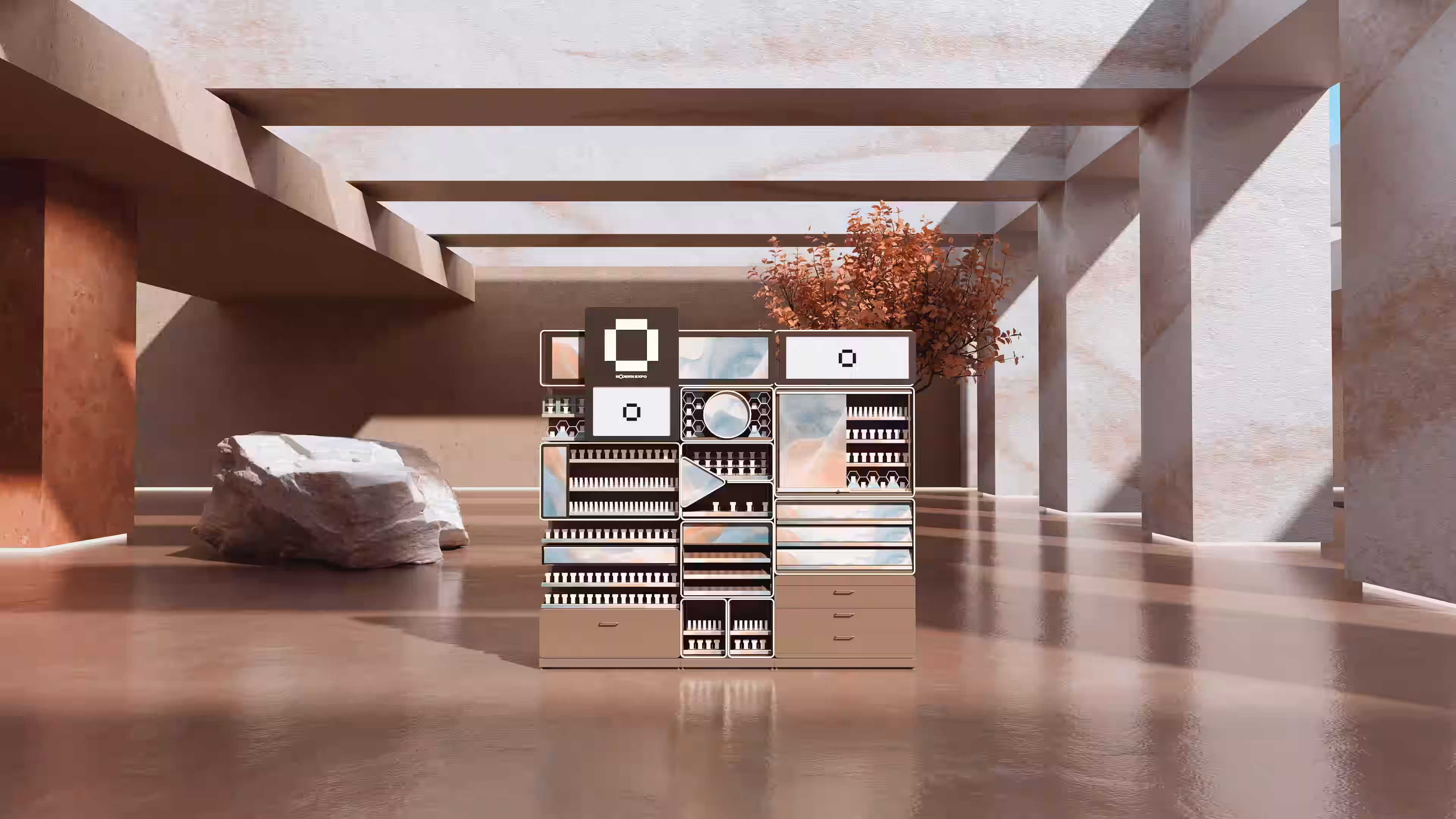 ModEx 3D scene 01 — retail environment view 5