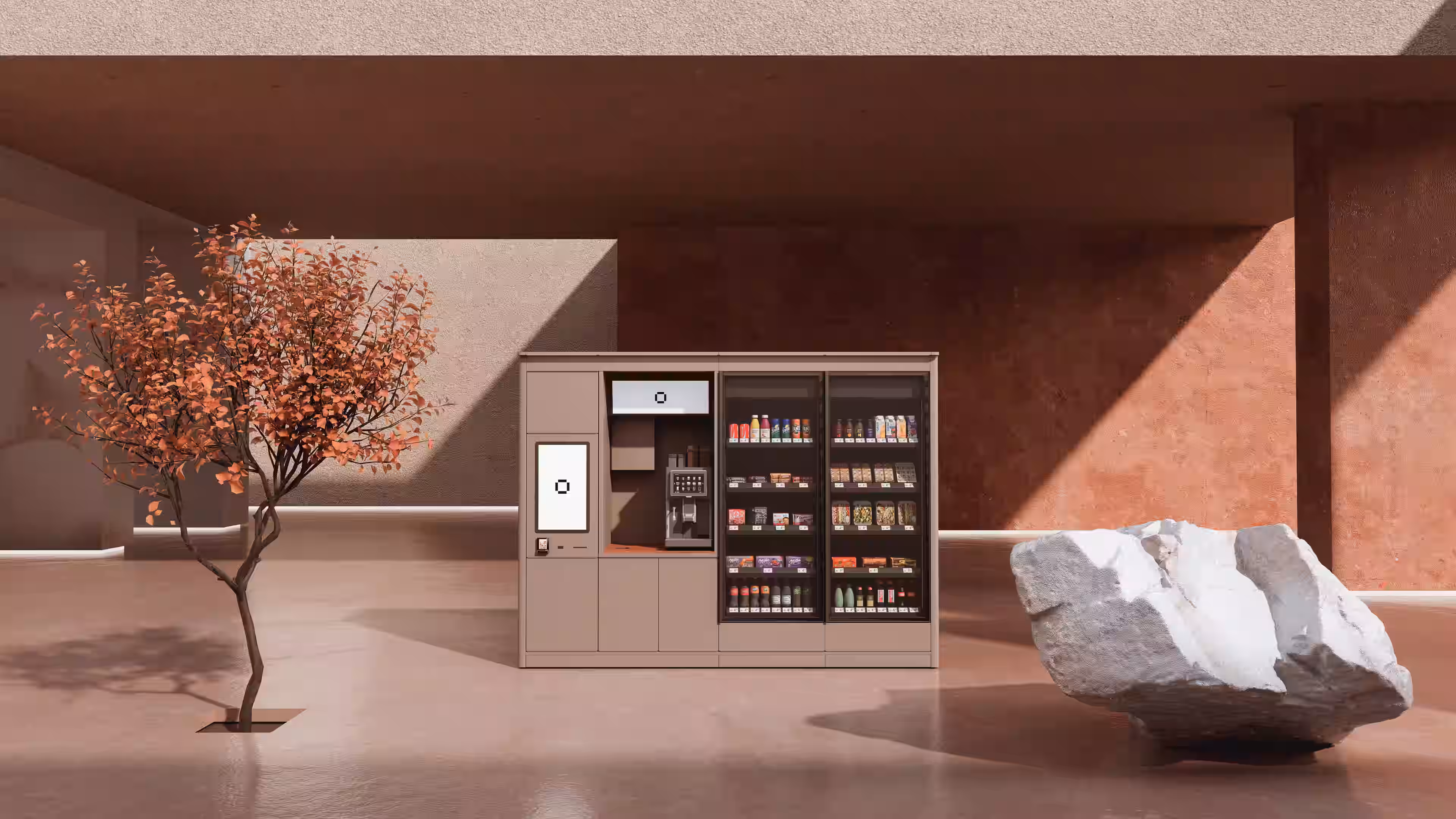 ModEx 3D scene 01 — retail environment view 3