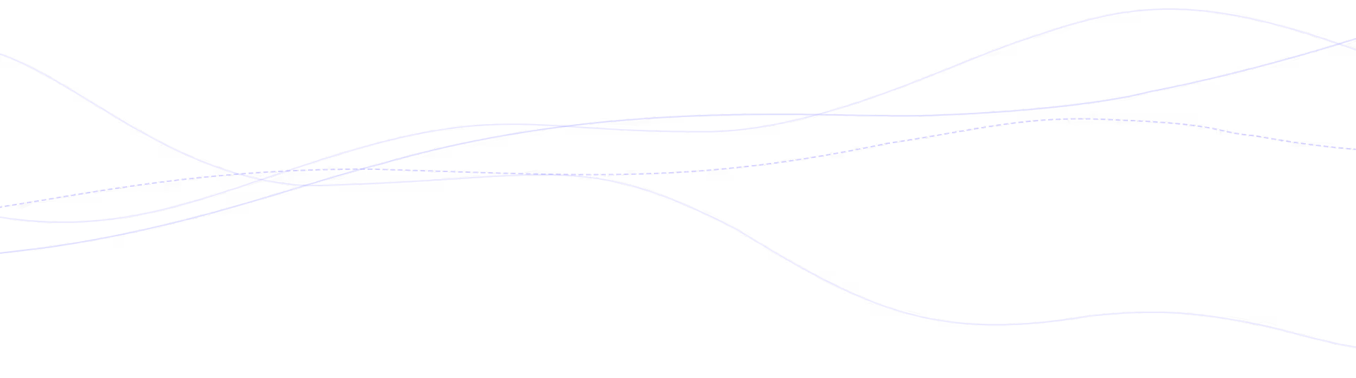 Dünne, geschwungene, blaue Linien, die sich horizontal über einen schwarzen Hintergrund erstrecken.