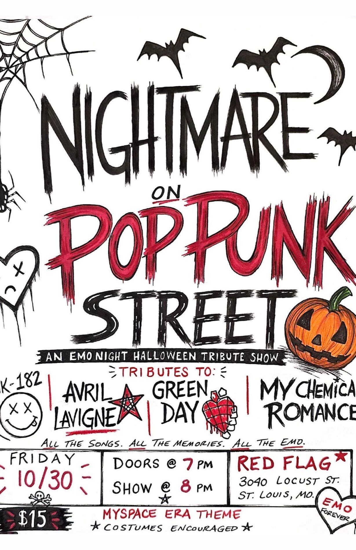 Nightmare on Pop Punk Street - an Emo night Halloween Tribute Show
