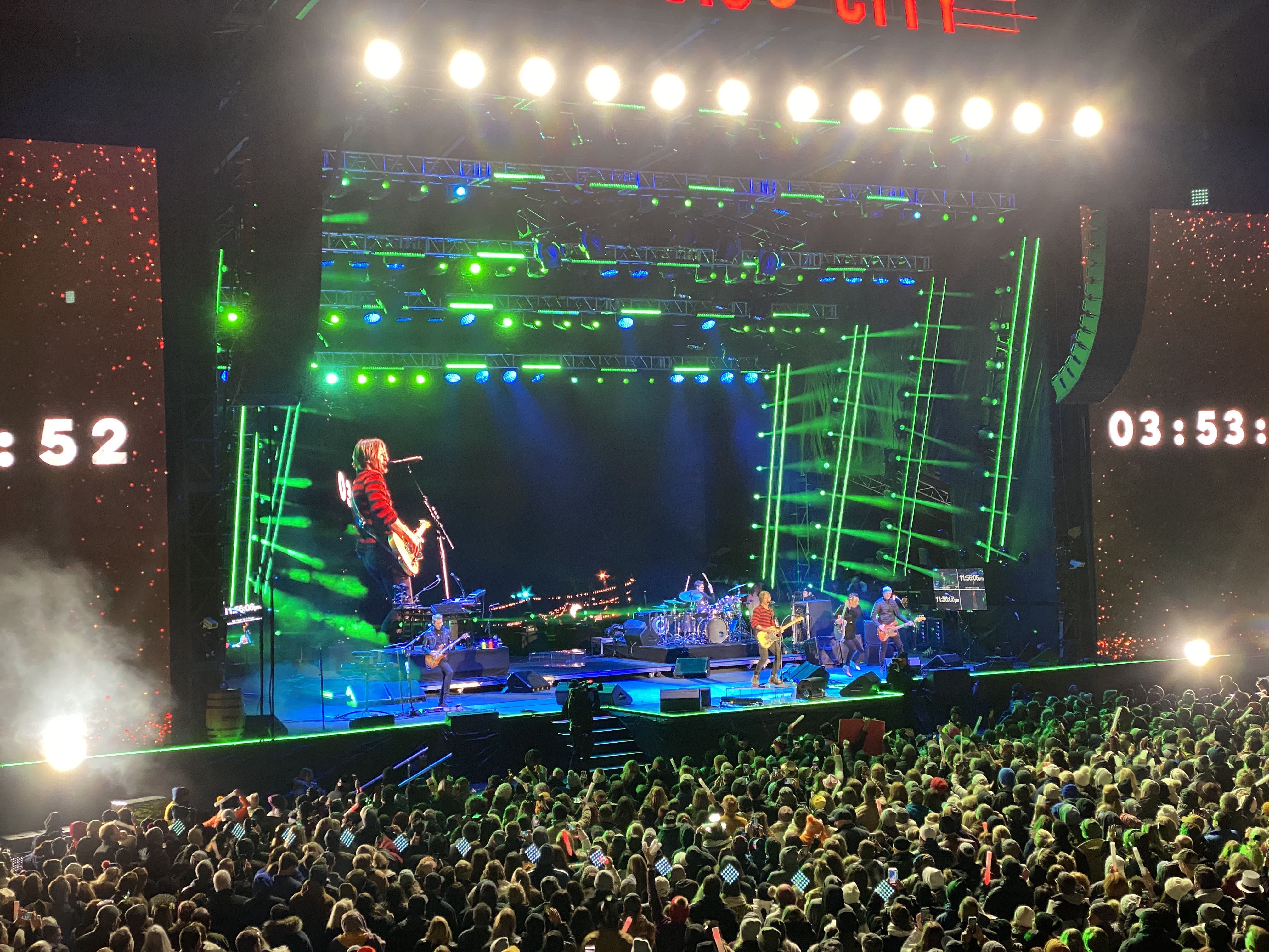 Keith Urban as the featured artist for the New Year's Eve event along with Stevie Nicks and others.