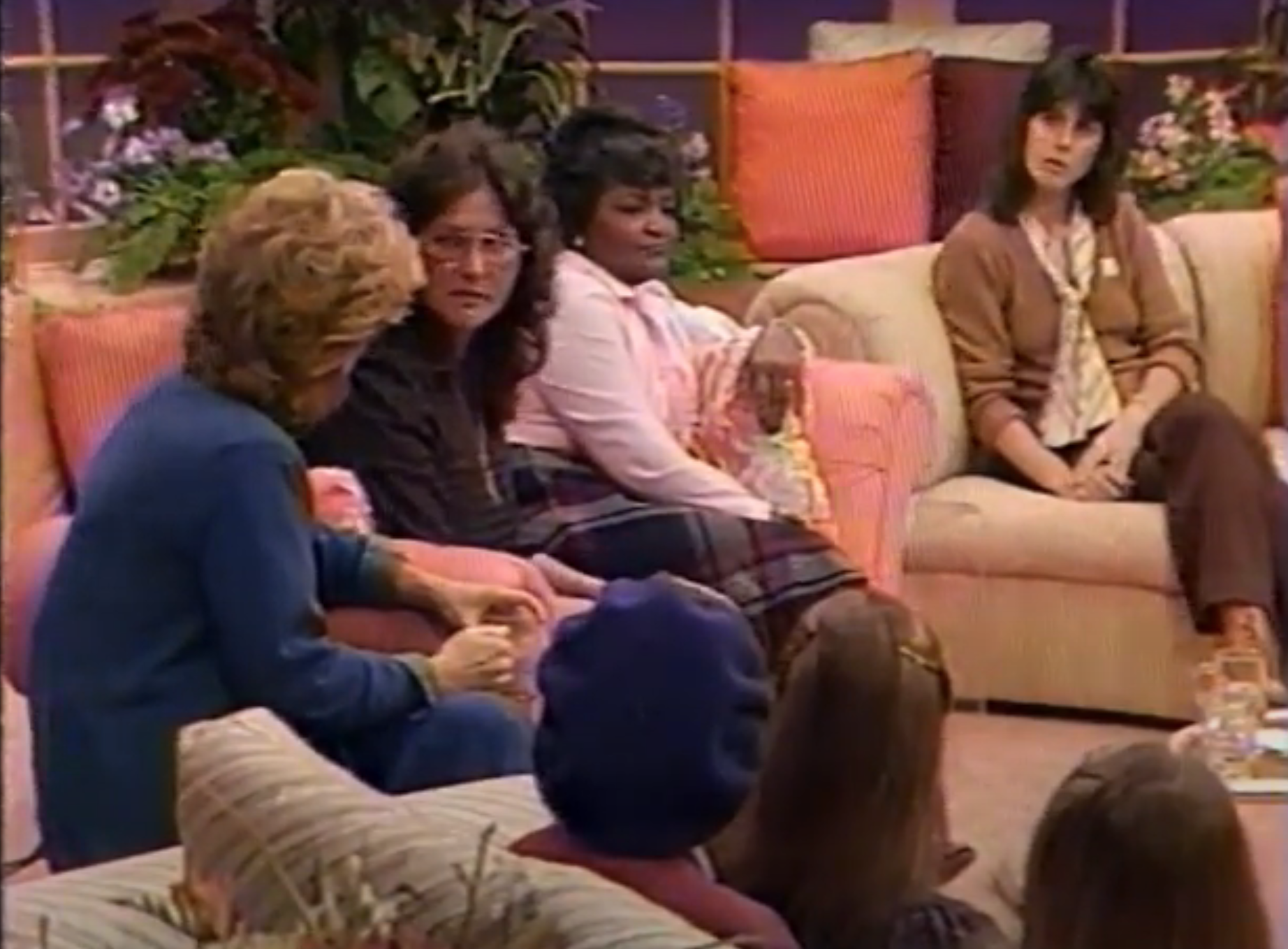 During this period, Linda made the rounds on talk shows to speak about her abuse and advocate for an end to Adult entertainment. Here, she's pictured debating with women in the Adult industry on Woman To Woman (March 26th 1984)