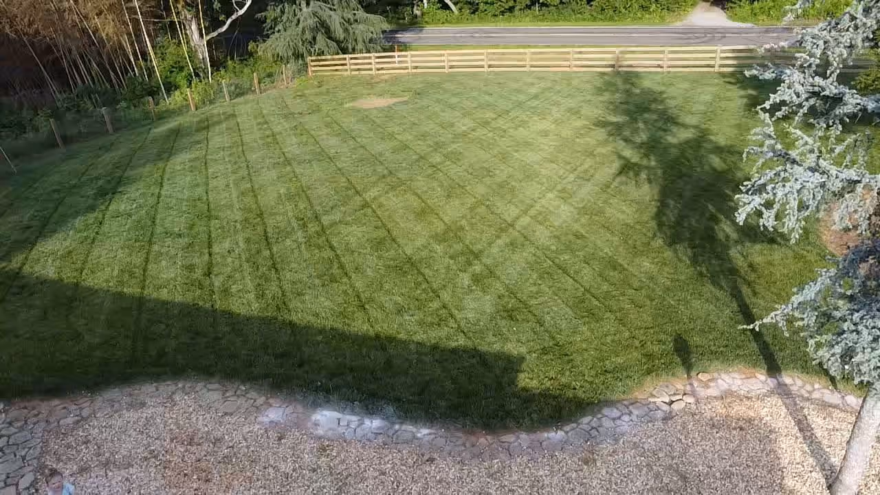Professional lawn striping by Georgia Pro Scapes