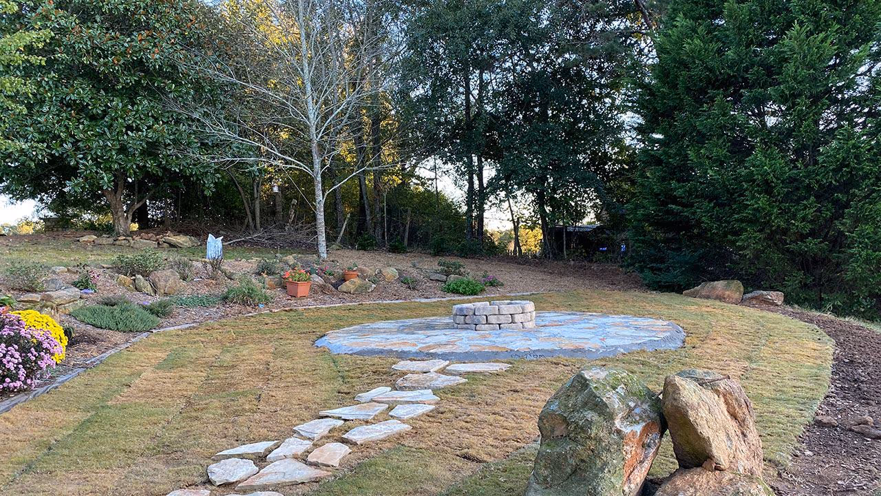 Hardscaping installation by Georgia Pro Scapes
