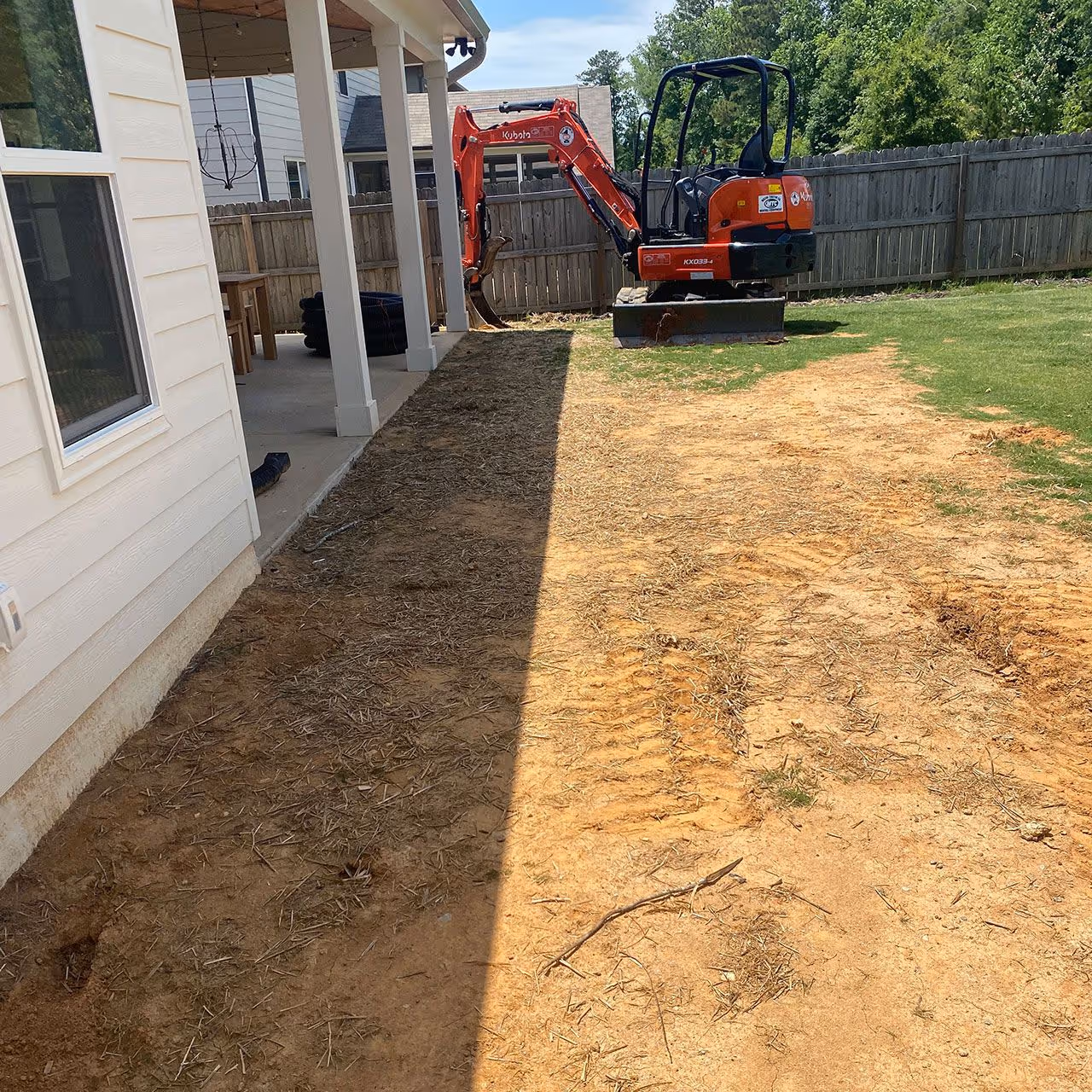 Irrigation system installation by Georgia Pro Scapes