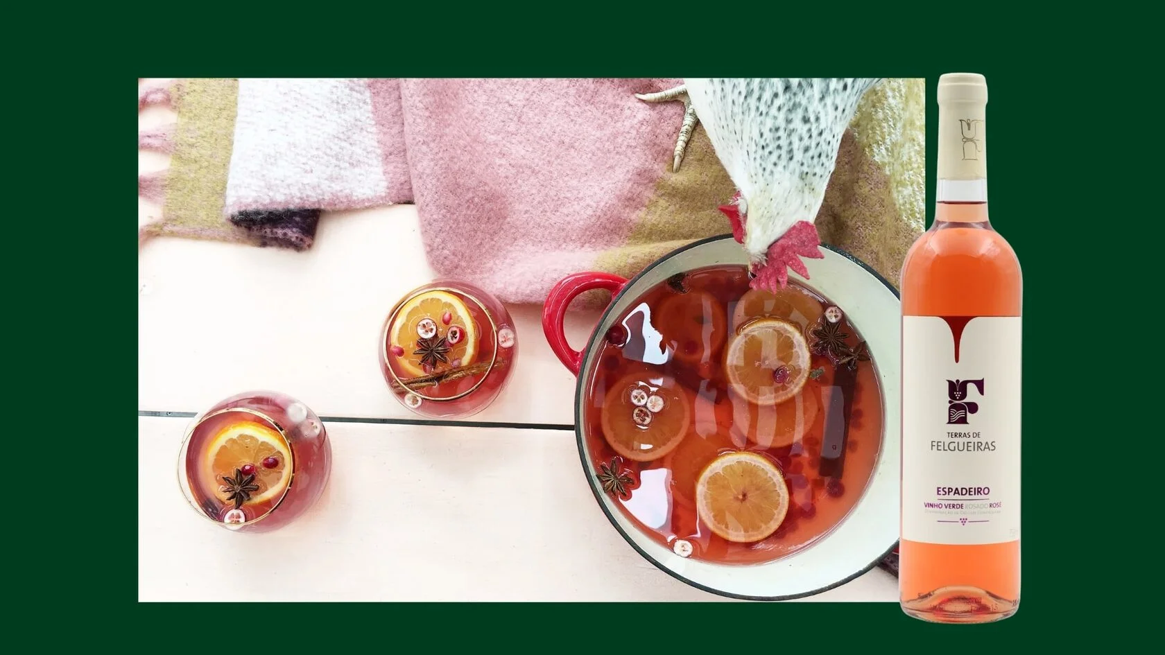 Grzane wino z winem różowym