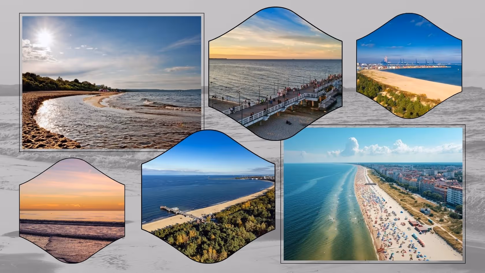 Miejsce na spacer przy morzu w Gdańsku